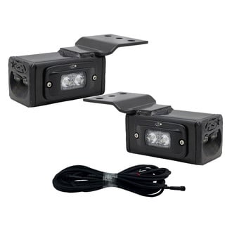 Race Sport® - Hitch Mounted Blacked Out Series Full-Size Mini 4" 2x60W Flood Beam LED Light Bar Kit