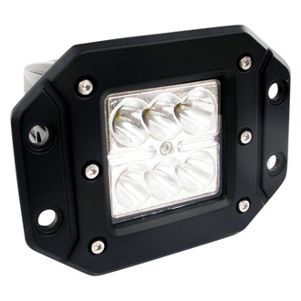 Race Sport® RS-18W6LED-FM - Street Series High Power Flush Mount 3" 18W Square Spot Beam LED Light