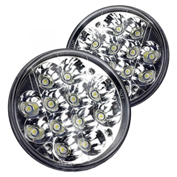 Race Sport® - 5 3/4" Round Chrome LED Headlights