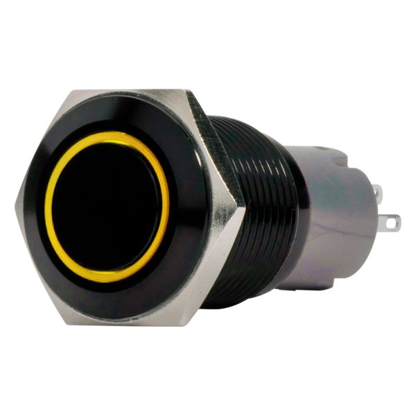  Race Sport® - 0.75" 2-Position Yellow LED Switch with Black Flush Mount