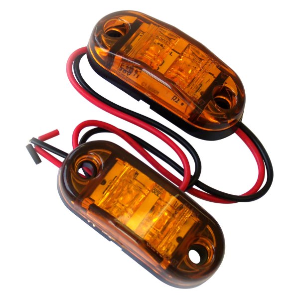 Race Sport® - 2.5 "x 1" Rectangular Amber LED Side Marker Lights