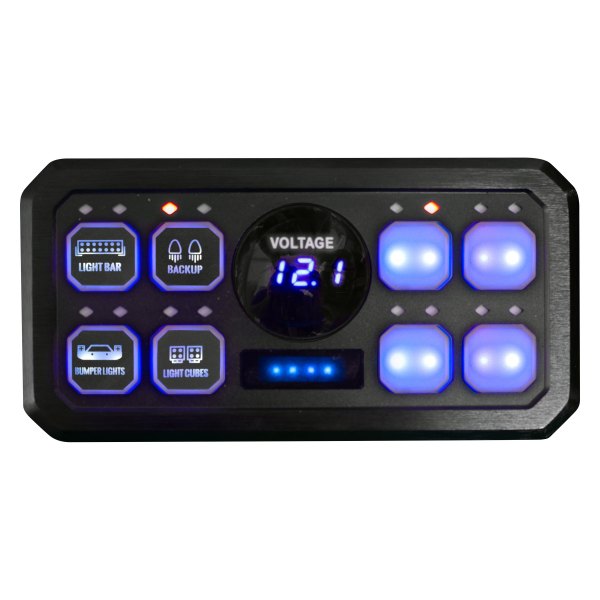  Race Sport® - 8-Button Blue LED Switch Panel with SLIM Touch control Box