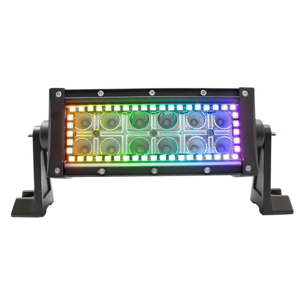 Race Sport® - ColorADAPT™ Series 8" 36W Dual Row Combo Beam LED Light Bar with RGB Backlight