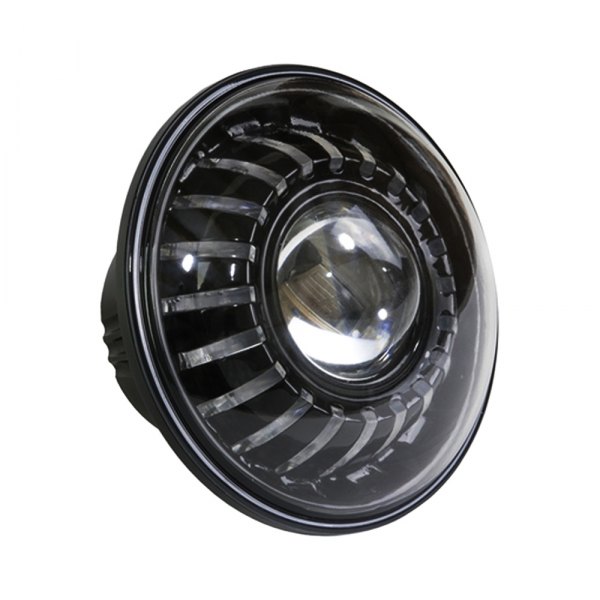 Race Sport® - ColorSMART™ 7" Round Black Projector LED Headlights With RGB/Switchback DRL Accents