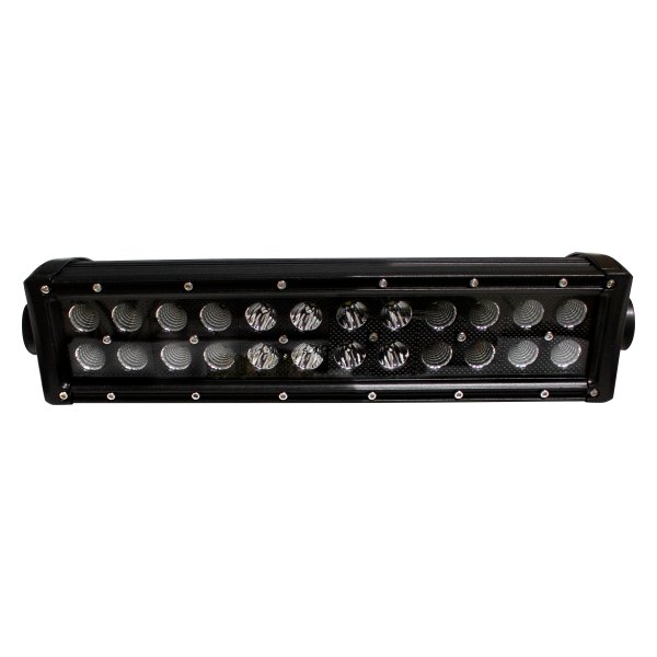 Race Sport® - Blacked Out® Series Silver Hi Performance 15" 72W Dual Row Combo Beam LED Light Bar