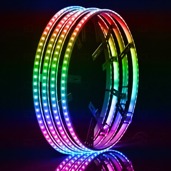  Race Sport® - 14" ColorSMART Bluetooth Controlled Multicolor LED Wheel Kit with Chasing Functions