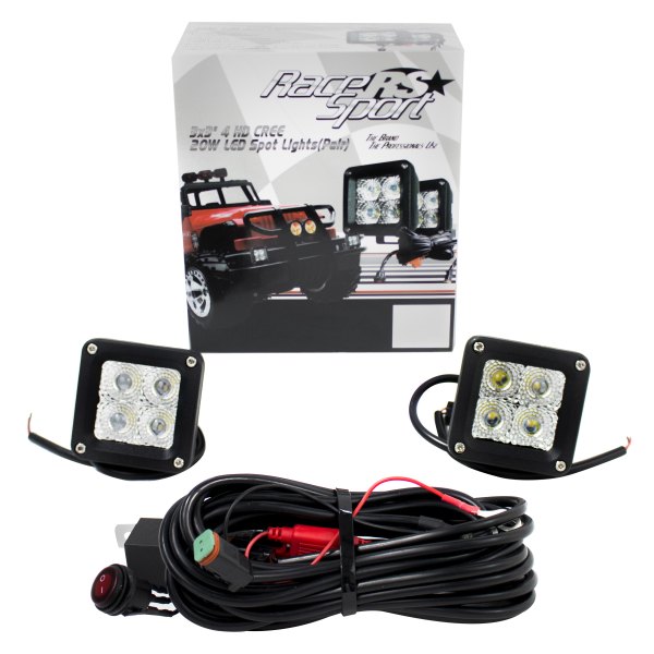 Race Sport® - Heavy Duty Series High Power 3" 2x20W Cube Combo Beam LED Lights