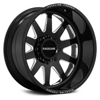 RACELINE® - RF201B CLASSIC FORGED Gloss Black with Milled Accents