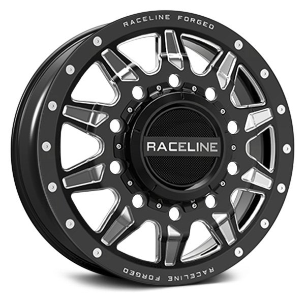RACELINE® - RF501B MAMMOTH SD FORGED Front Gloss Black Milled