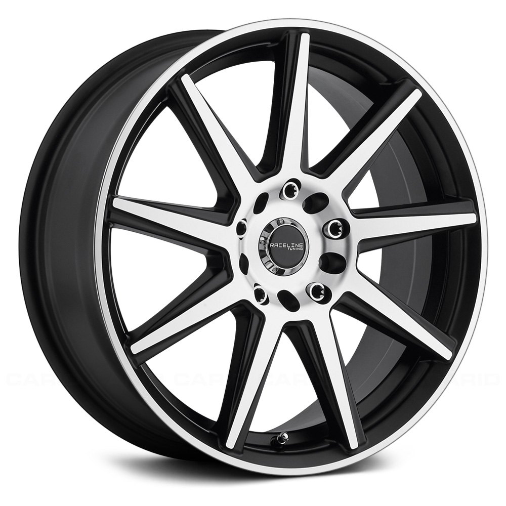 RACELINE® 144M STORM Wheels - Black with Machined Face Rims