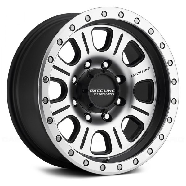 RACELINE® - STREET LOCK MONSTER Black with Machined Face