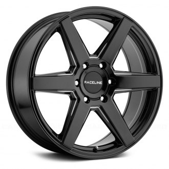 RACELINE® - 156B SURGE Gloss Black with Milled Accents