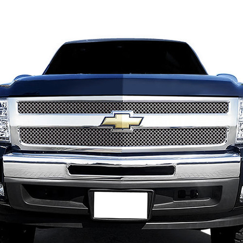 RaceMesh® Chevy Silverado 1500 2011 1Pc Standard Weave Mesh Main Grille
