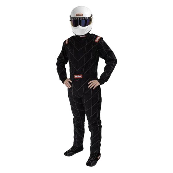 RaceQuip® - Chevron-1 Series Black L Single Layer Racing Driver Fire Suit