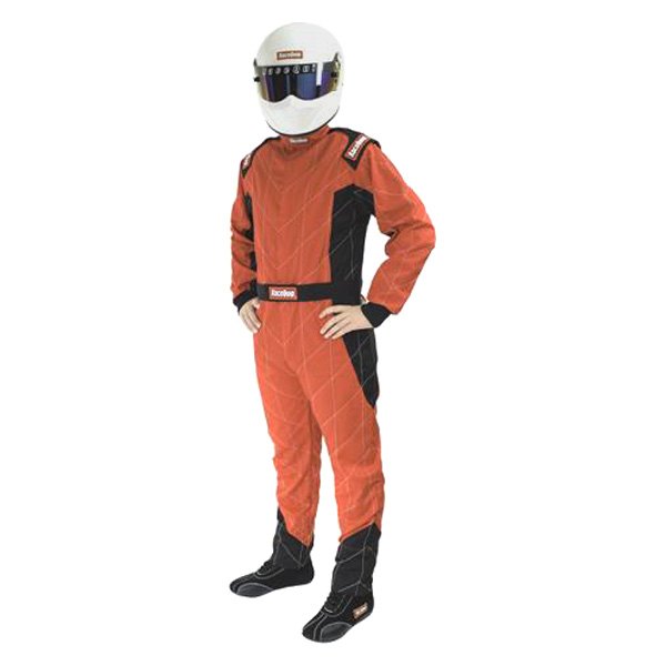Medium Black Single Layer 1 Piece Race Driving Fire Safety Suit SFI 3.2A/1 Rated