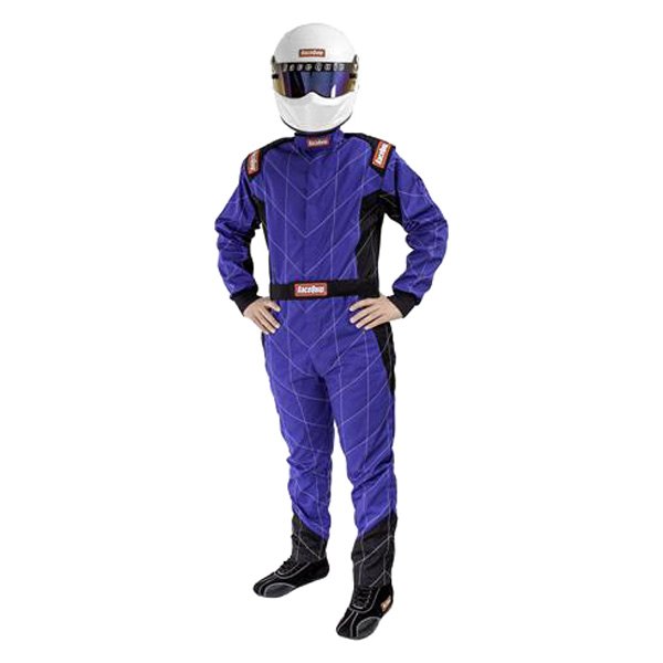RaceQuip® - Chevron-1 Series Blue M (Tall) Single Layer Racing Driver Fire Suit