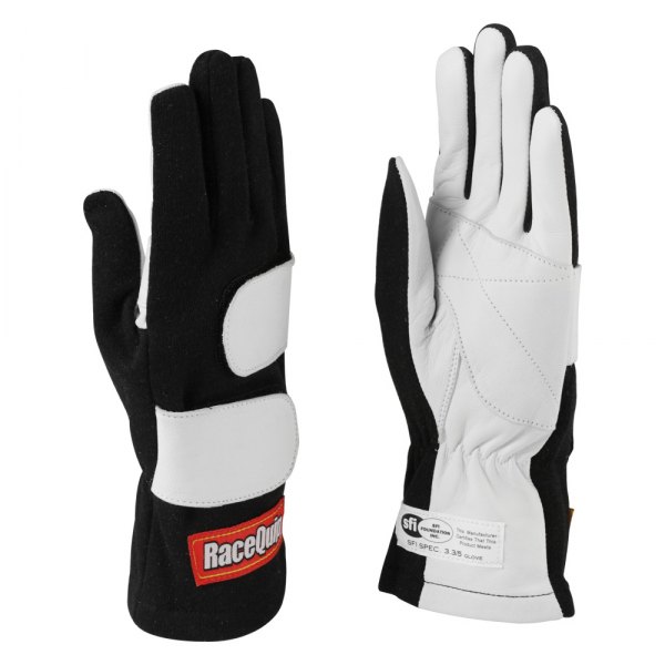 RaceQuip® - Mod Series Black XL Double Layer Racing Gloves