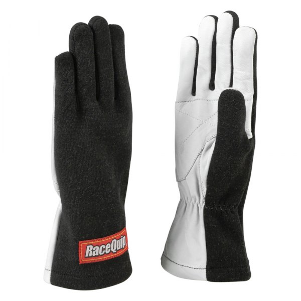 RaceQuip® - 350 Series Black M Racing Gloves