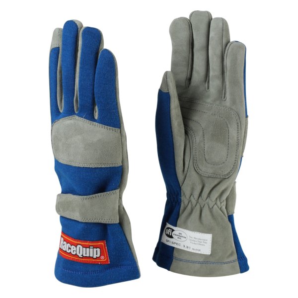 RaceQuip® - 351 Series Blue M Single Layer Racing Gloves