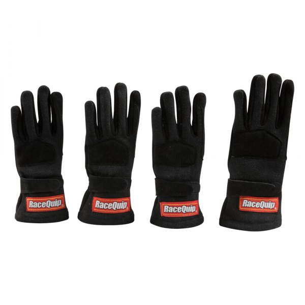 RaceQuip® - 355 Series Black L Double Layer Kids Racing Gloves