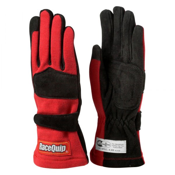 RaceQuip® - 355 Series Red M Double Layer Racing Gloves
