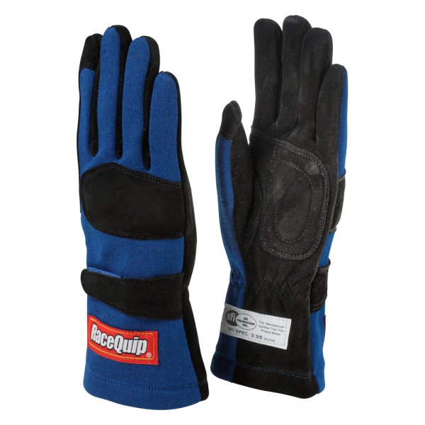 RaceQuip® - 355 Series Blue L Double Layer Racing Gloves