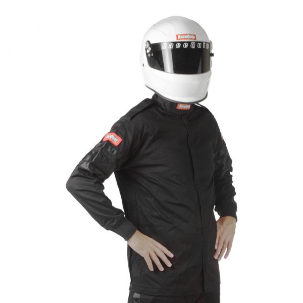 RaceQuip® - 110 Series Black XXXXXL Single Layer Racing Jacket