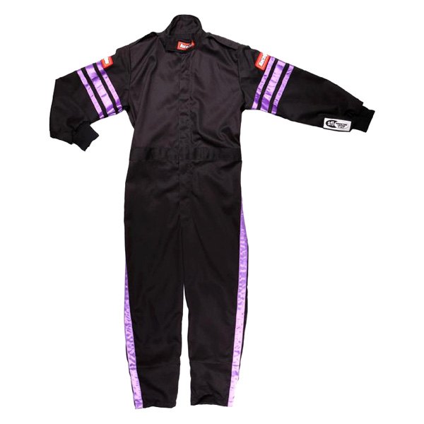 RaceQuip® - Pro-1 Series Black with Purple XS Single Layer Racing Suit