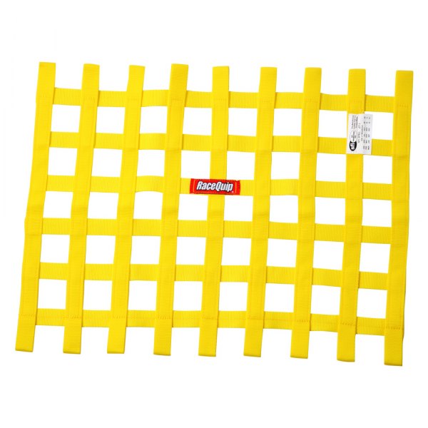 RaceQuip® - Yellow 18" x 24" Ribbon Window Net