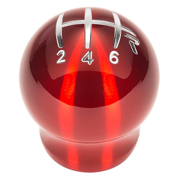 Raceseng® - Manual Contour 6-Speed Red Translucent Shift Knob