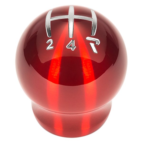 Raceseng® - Manual Contour 5-Speed Red Translucent Shift Knob