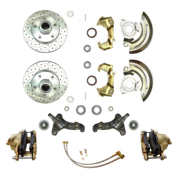 Racing Power Company® - Drilled and Slotted Disc Brake Conversion Kit