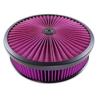 Racing Power Company® - Super Flow Top Red Black Air Cleaner Set