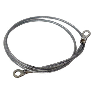 Racing Power Company® - 24" Chrome Plastic-Covered Lanyard Cables