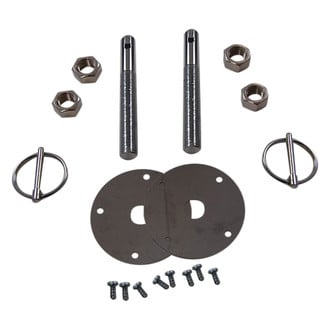 Racing Power Company® - 1/2" Chrome Steel Hood Pin Set with 1/36" Torsion Pins