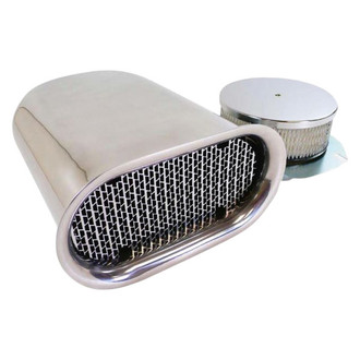 Racing Power Company® - Hillborn Style Mini Aluminum Polished Air Scoop