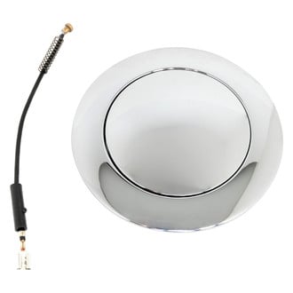 Racing Power Company® R5600C - Chrome Billet Aluminum Plain Horn Button