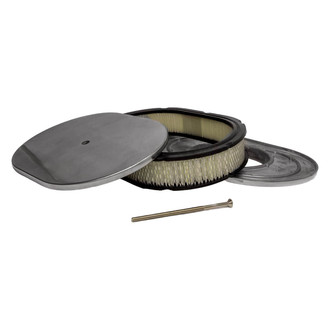 Racing Power Company® - Oval Aluminum Polished Air Cleaner Set