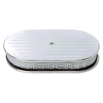 Racing Power Company® - Oval Aluminum Polished Air Cleaner Set