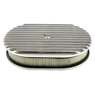 Racing Power Company® - Oval Aluminum Polished Air Cleaner Set