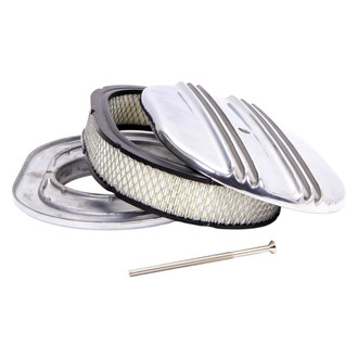 Racing Power Company® - Oval Aluminum Polished Air Cleaner Set