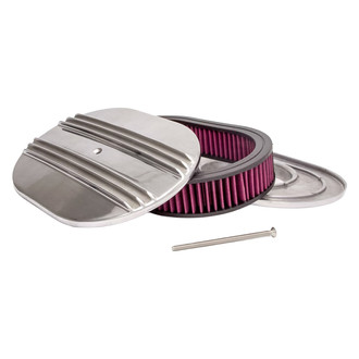 Racing Power Company® - Oval Aluminum Polished Air Cleaner Set