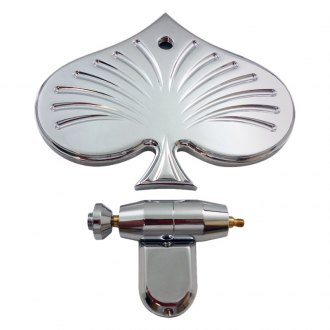 Racing Power Company® - Chrome Spade Mirror Windshield Mount Mirror