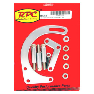 Racing Power Company® - Chrome Steel Mount Alternator Bracket