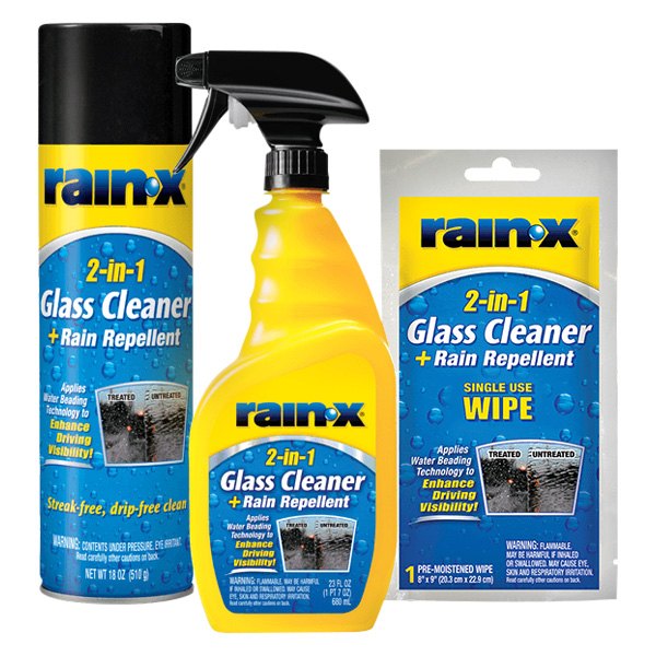 Rain-X® 5080233 Clear 2-in-1 Glass Cleaner + Rain Repellent - 18