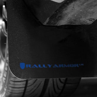 Rally Armor® - UR Series Black Mud Flap Kit with Blue Rally Armor Logo