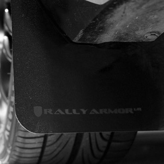 Rally Armor® - UR Series Black Mud Flap Kit with Gray Rally Armor Logo