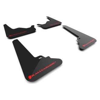 Rally Armor® - UR Series Black Mud Flap Kit with Red Rally Armor Logo
