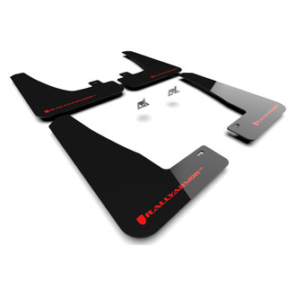 Rally Armor® - UR Series Black Mud Flap Kit with Red Rally Armor Logo