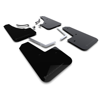 Rally Armor® - UR Series Black Mud Flap Kit with Grey Logo